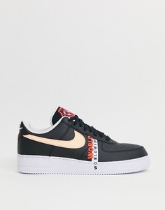 Черные кроссовки Nike Air Force 1 07 LV8 WW-Черный