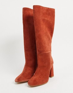 Оранжевые замшевые ботинки ASOS DESIGN-Оранжевый