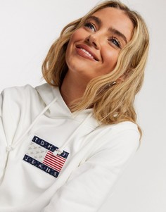 Худи с нашивкой Tommy Jeans-Белый
