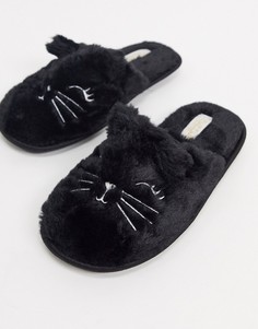 Черные тапочки на Хэллоуин с котами Truffle Collection-Черный