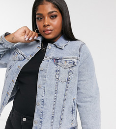 Голубая джинсовая куртка Levis Plus-Синий