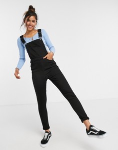 Черный джинсовый комбинезон скинни Urban Bliss