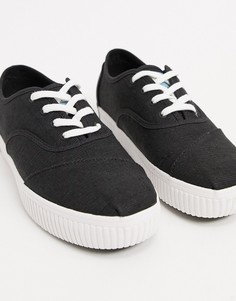Черные кроссовки на платформе TOMS-Черный