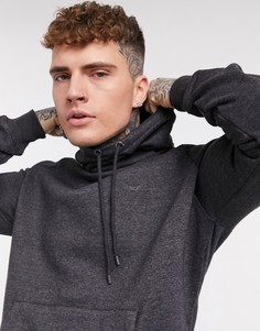 Серый свободный свитшот от комплекта с высоким воротником Threadbare