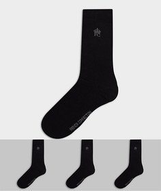 3 пары черных носков French Connection-Черный