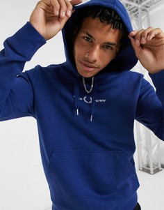 Худи с вышитым логотипом Fred Perry-Синий