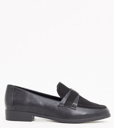 Черные лоферы для широкой стопы London Rebel-Черный