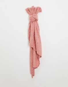 Розовый длинный шарф Pieces