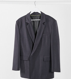 Темно-серый двубортный пиджак COLLUSION Unisex