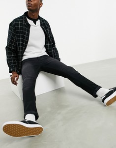 Выбеленные черные джинсы скинни ASOS DESIGN-Черный
