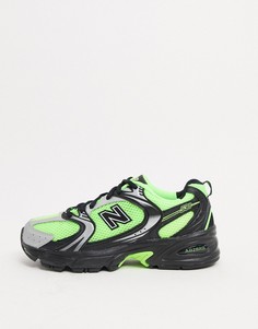 Зеленые кроссовки New Balance 530 Hi Viz-Зеленый