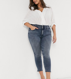 Джинсы скинни до щиколотки с завышенной талией Calvin Klein Jeans Plus-Черный