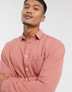 Розовая джинсовая oversized-рубашка в стиле 90-х из органического хлопка ASOS DESIGN-Розовый