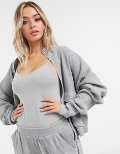 Серая меланжевая куртка ASOS DESIGN-Серый