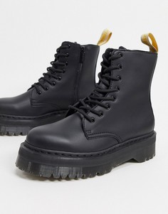 Черные ботинки из искусственной кожи Dr Martens-Черный