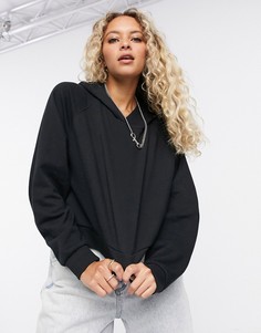 Худи черного цвета свободного кроя с рукавами "летучая мышь" ASOS DESIGN-Черный