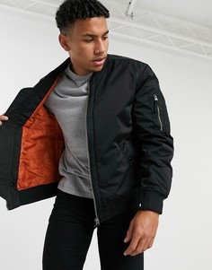 Черный бомбер Topman