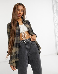 Oversized-рубашка в клетку Only-Мульти