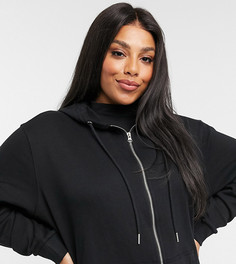 Худи из органического хлопка черного цвета ASOS DESIGN Curve-Черный