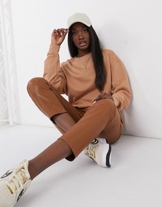Свитшот песочного цвета в стиле oversized из органического хлопка ASOS DESIGN-Бежевый