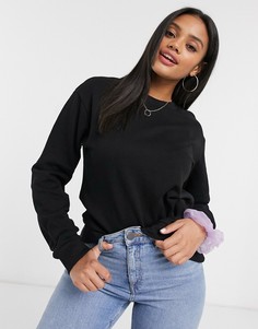 Черный свитшот из органического хлопка ASOS DESIGN