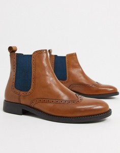 Светло-коричневые кожаные ботинки челси Dune-Светло-коричневый