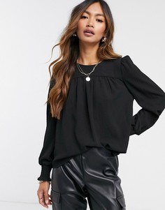 Черная свободная блузка Vero Moda-Черный