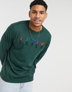 Зеленый лонгслив с логотипом Levis Levis®