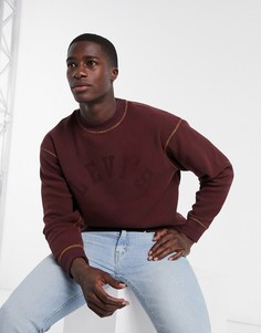 Красный свитшот с круглым вырезом и логотипом Levis Levis®