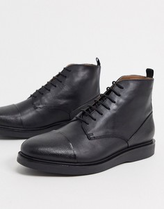 Черные ботинки со вставкой на носке H by Hudson-Черный