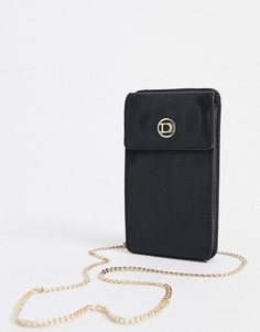 Черная сумка для телефона с цепочкой Dune-Черный