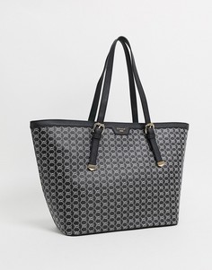 Черная сумка-тоут с принтом монограммы Dune-Черный