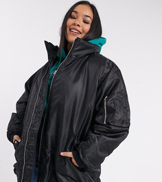 Черный oversized-бомбер ASOS DESIGN Curve​​​​​​​