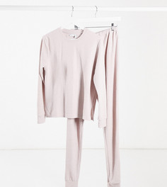 Легкий комплект из свитшота и джоггеров ASOS DESIGN Tall-Серый