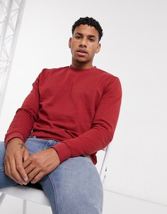 Красный свитшот из органического хлопка ASOS DESIGN-Бежевый