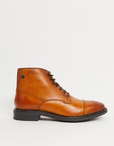 Светло-коричневые кожаные ботинки Base London-Светло-коричневый