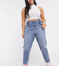 Синие джинсы в винтажном стиле New Look Curve-Синий