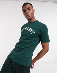 Зеленая футболка с логотипом Carhartt WIP-Зеленый