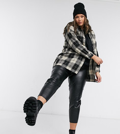 Черные леггинсы с завышенной талией Noisy May Curve-Черный