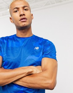 Футболка с принтом New Balance Running-Синий
