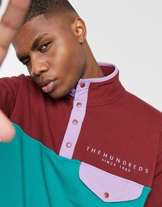 Бордово-зеленый флисовый топ The Hundreds-Красный