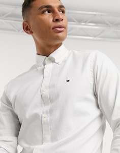 Рубашка узкого кроя с длинными рукавами Tommy Hilfiger-Белый