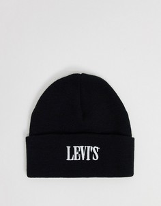 Черная шапка-бини с логотипом Levis-Черный Levis®