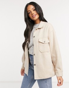 Светло-бежевая oversized-куртка QED London​​​​​​​-Светло-бежевый