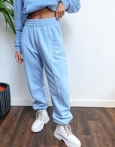 Сине-зеленые oversized-джоггеры с логотипом металлик Nike-Синий
