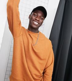 Коричневый свободный свитшот ASOS DESIGN Tall