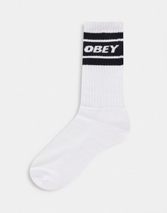 Белые носки Obey cooper II-Белый