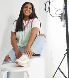 Пастельный oversized-жилет Daisy Street Plus​​​​​​​-Зеленый