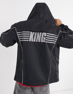 Черная oversized-куртка с логотипом Puma King-Черный