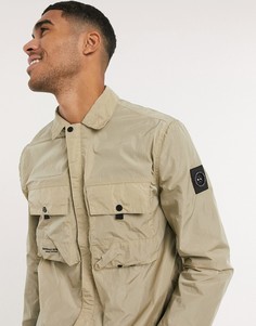 Бежевая рубашка навыпуск Marshall Artist-Бежевый